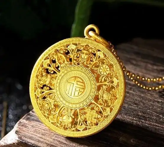 男士黄金项链配什么吊坠,男士戴黄金观音吊坠的禁忌图12
