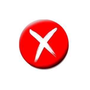 圆形红叉图标免抠png透明素材