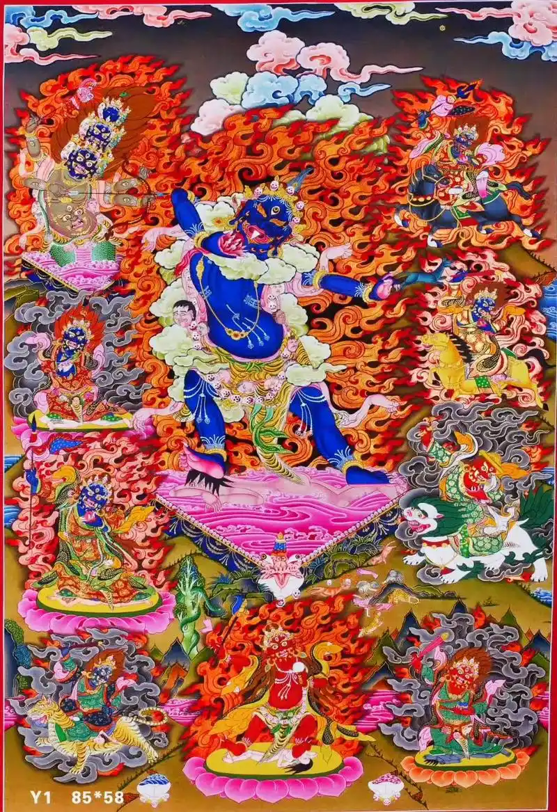 沃唐卡158-461975,彩唐一髻佛母!一髻佛母,藏名阿松 - 抖音