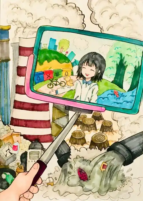 环境生态保护绘画主题手抄报