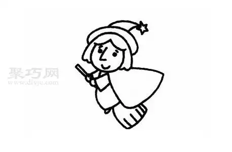 女巫画法图解一起来学女巫简笔画