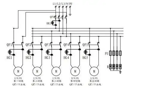 配电柜电气原理图中主电路和辅助电路讲解