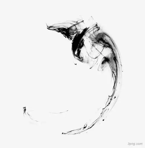 古风墨迹png素材透明免抠图片-装饰效果