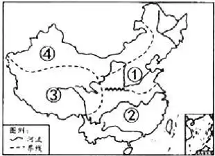 初二地理人教版八年级下册第五章中国的地理差异单元测试题