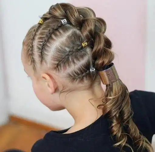 儿童辫子简单洋气扎法