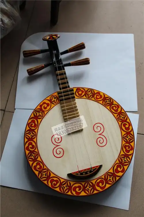 乐器四川凉山特产彝族民族特色月琴少数民族弹拨月琴
