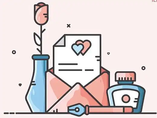 四组简单的ai小插画