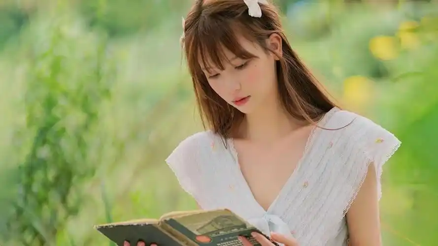 清新淡雅气质美女,高清壁纸图片,清纯美女-回车桌面