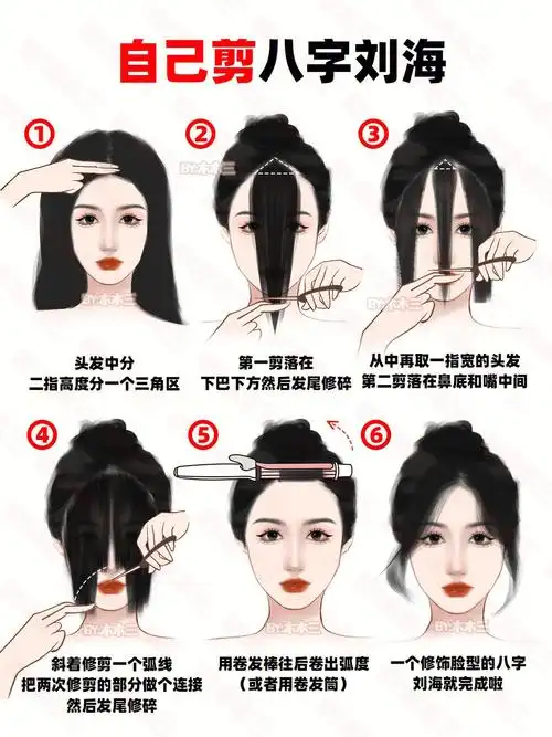 答应的自己剪刘海教程虽迟但到[doge][doge][doge]7915步骤篇79