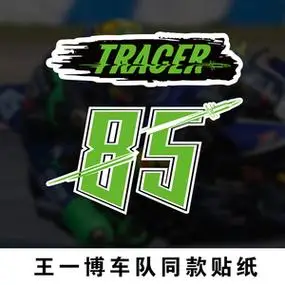 王一博明星同款tracer贴纸85号摩托车贴纸行李箱机箱油箱盖划痕贴
