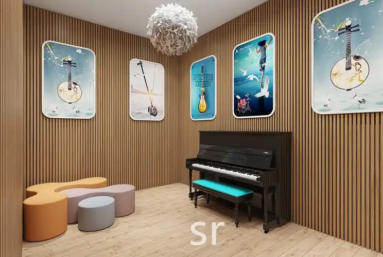 音乐教室|空间|商业空间设计|sr18110959558 - 原创作品 - 站酷