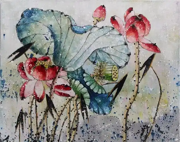 一花一世界禅荷入菩提郭贵君