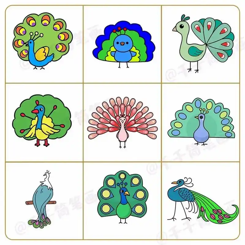 100种超萌的小动物简笔画素材大全,简单实用,快为孩子收藏吧 - 抖音