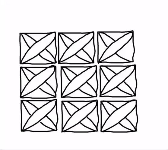 四方连续纹样是指一个单位纹样向上下左右四个方向反复连续循环排列所