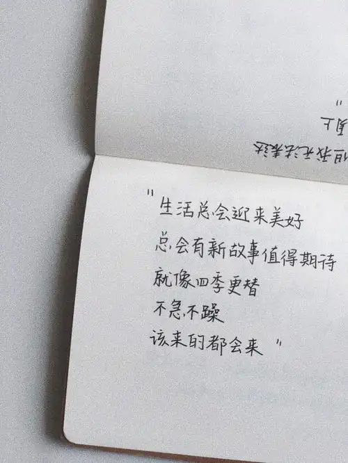 61"生活总会迎来美好,总会有新故事值得期待,就像四季更替,不急不躁