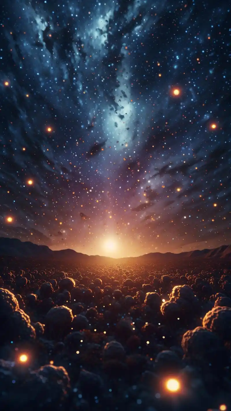 这些高级感治愈系的星空背景图,仿佛能带你进入另一个宇宙,忘却尘世的