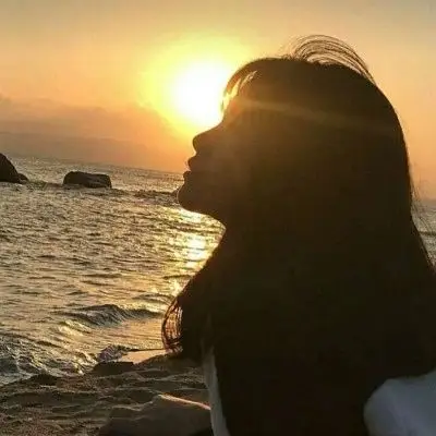 李颜恩 日落女头 ins森系风_女生头像_我要个性网