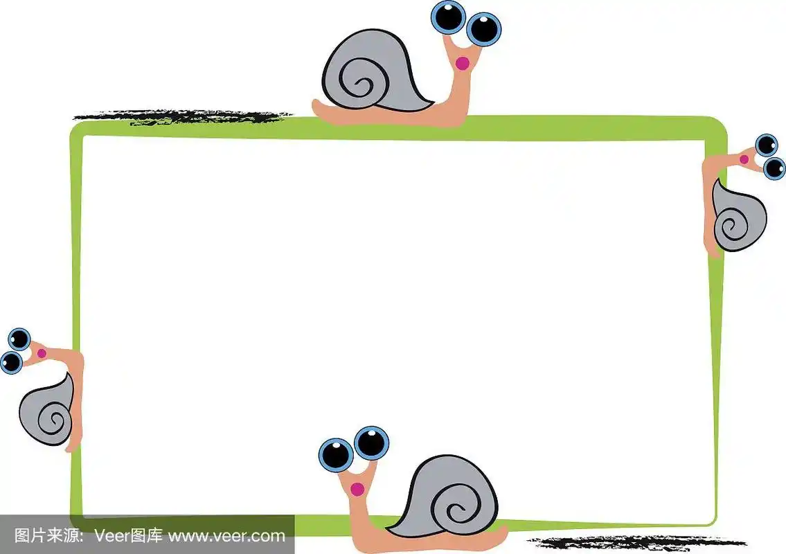 白色背景上的蜗牛.矢量插图.