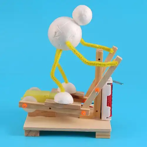 科技节手工作品小学生跑步跑步机机器机器人人小制作科学实验