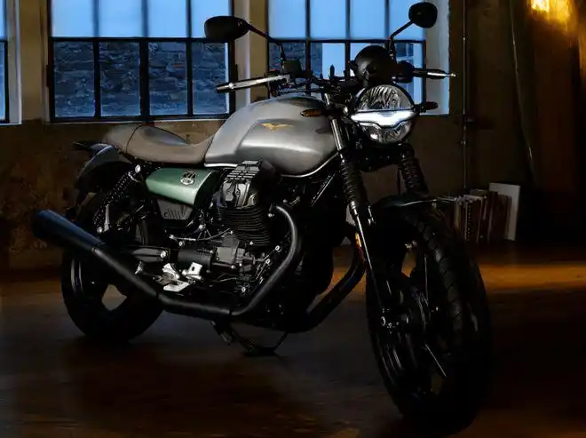 最便宜的摩托古兹v型双缸复古车v7850stone金属黄售价99900元