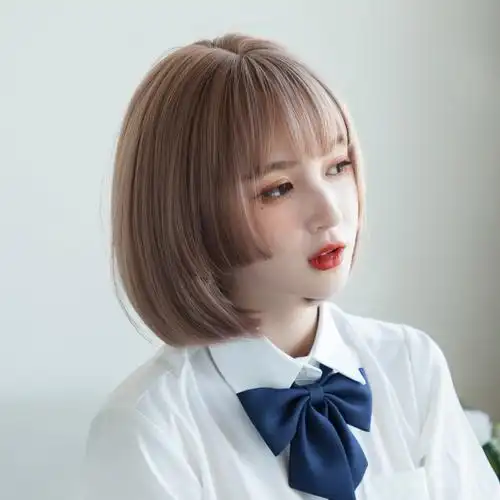 假发短发波波日系初恋公主网红圆脸自然姬发日常整顶假发