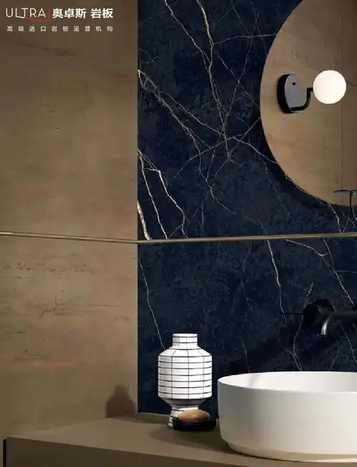 奥卓斯岩板新品劳伦黑金奢华如此张扬