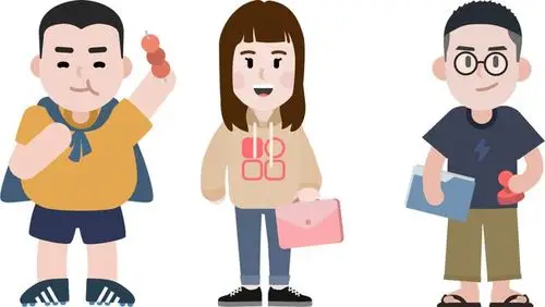 ppt素材100幅可商用的卡通q版人物