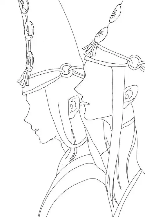 黑白无常|插画|艺术插画|砚南 - 原创作品 - 站酷 (zcool)