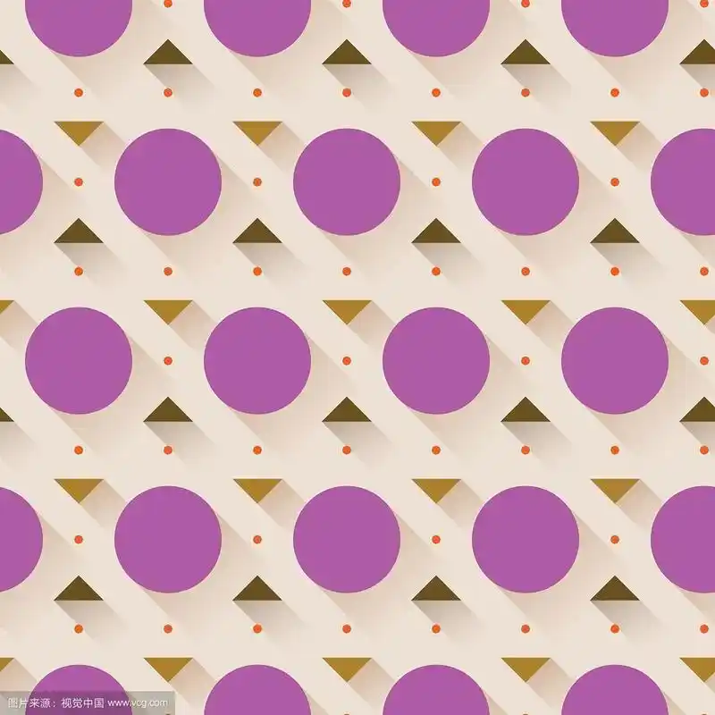 抽象几何无缝长图案