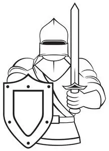 帝国军中世纪的骑士照片