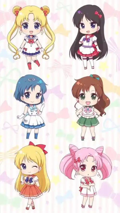 q版动漫 美少女战士 美美哒