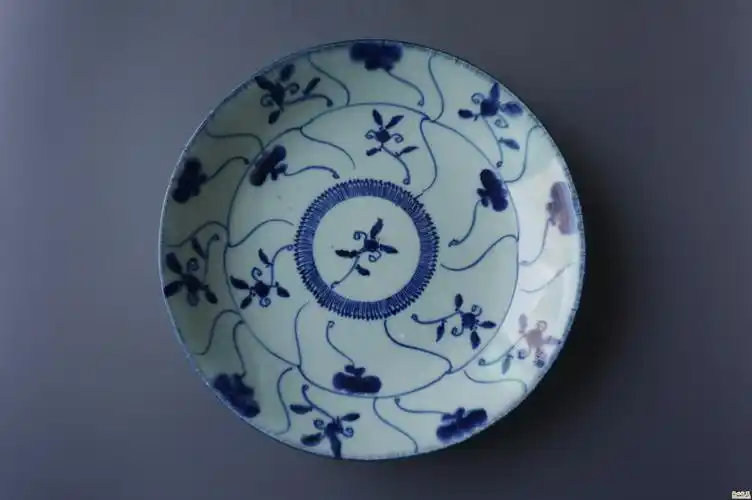 清代灵芝盘-老窑瓷器-盛世收藏论坛