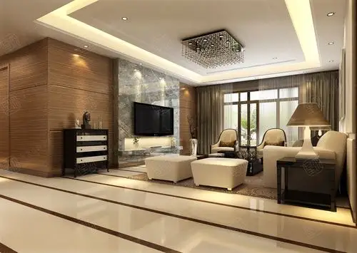 中凯城市之光 现代简约装修客厅效果图