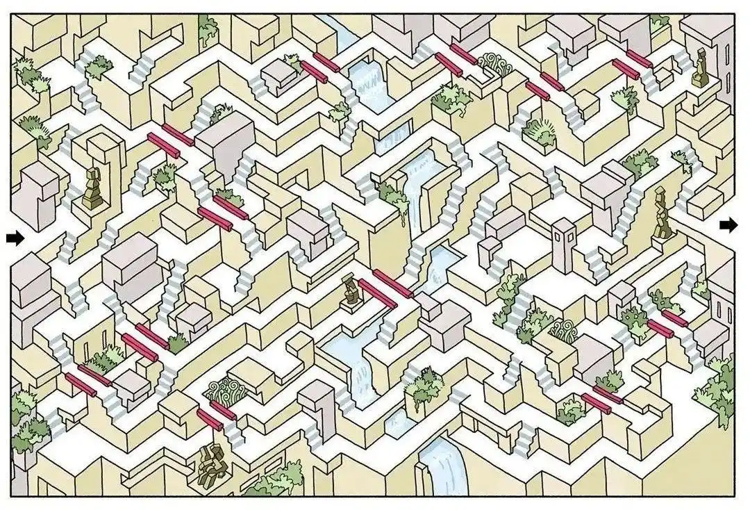 超高难度的魔鬼迷宫图