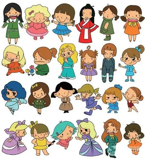 人物简笔画彩色 怎么画人物简单又漂亮 简笔画图片大全-蒲城教育文学