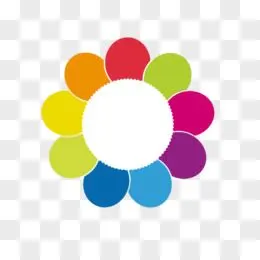 彩色卡通太阳花