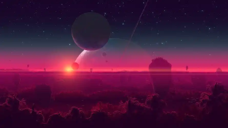 唯美意境艺术插画桌面壁纸高清大图预览1920x1080_设计创意下载_美桌