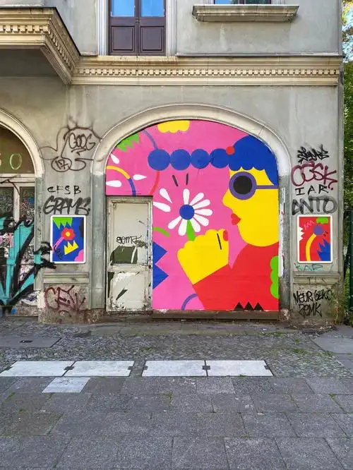 简单可爱的墙绘素材分享73适合新手画师