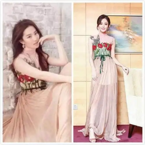 刘亦菲与古力娜扎5次撞衫 究竟谁更美一些?