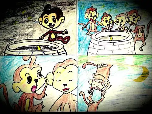 《漫书画》寓言,成语故事创编线稿