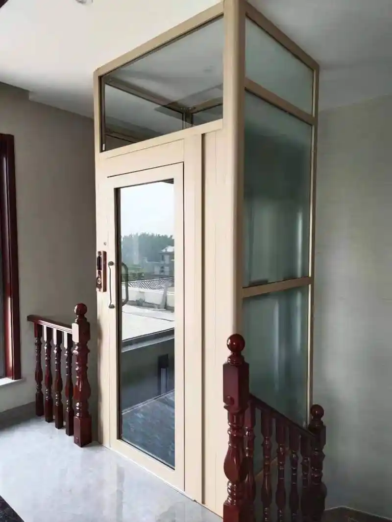 【鸿途智能别墅电梯家用 阁楼电梯 复式电梯 小型电梯 曳引电梯图片】