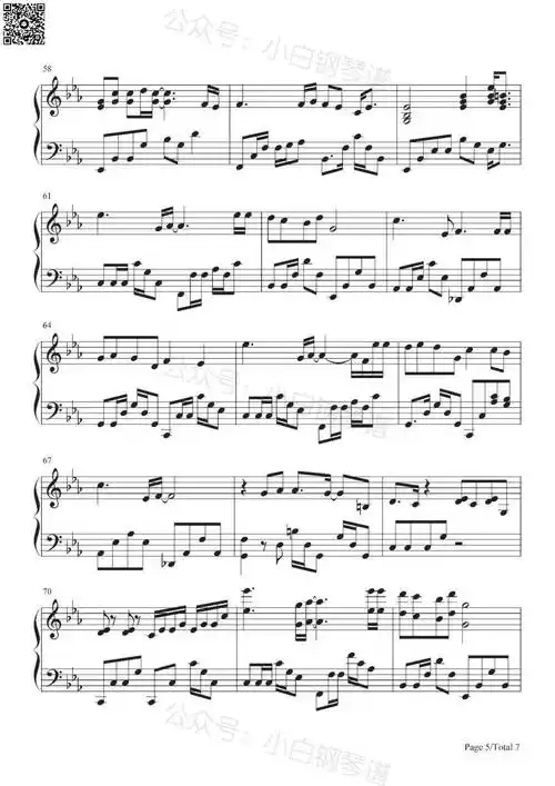 「琴谱|当年情」《英雄本色》主题曲 -经典老歌- 张国荣(含简谱)_共鸣