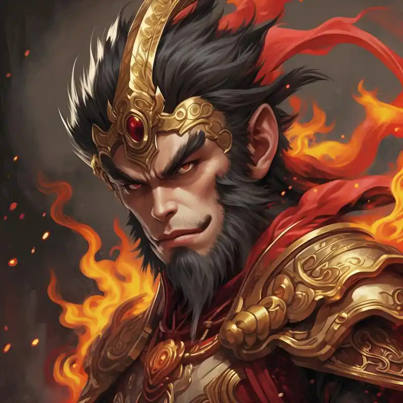 97漫画风孙悟空头像,霸气侧漏!99