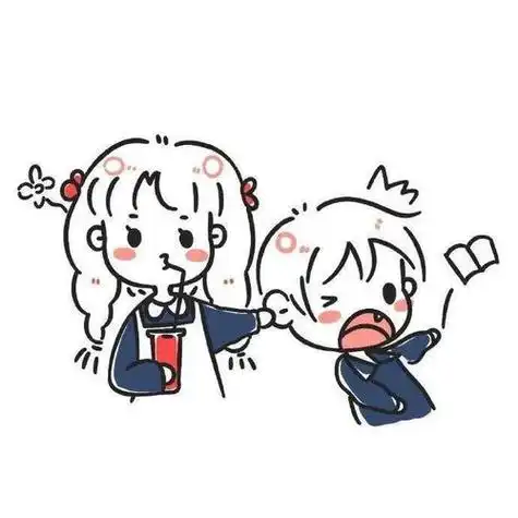 情侣头像 手绘 简约 手绘头像图片大全 -【爱个性】