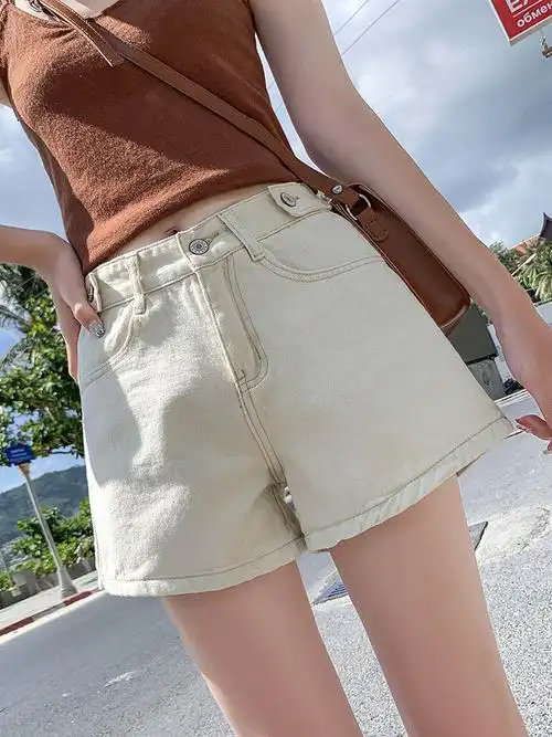 高腰短裤女夏阔腿