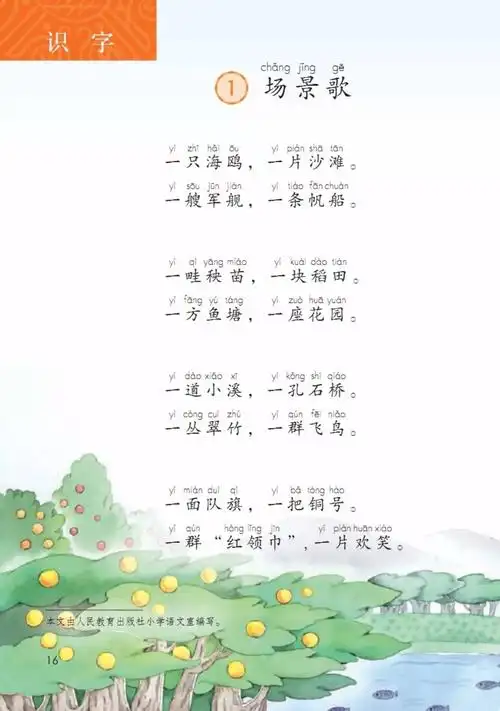 【提分预习】场景歌 | 二年级第6课(最新部编版教材)|周五同步语文