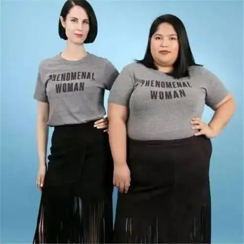 一组胖瘦女孩对比照网友看完感叹其实胖子也没那么差