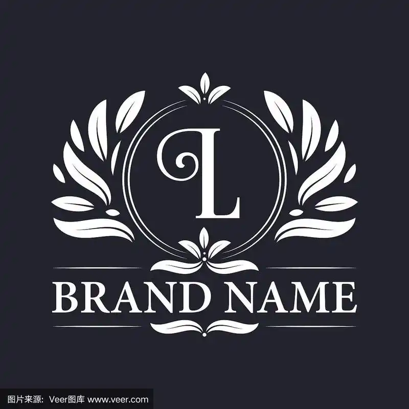 豪华优雅的字母l字母标识设计.