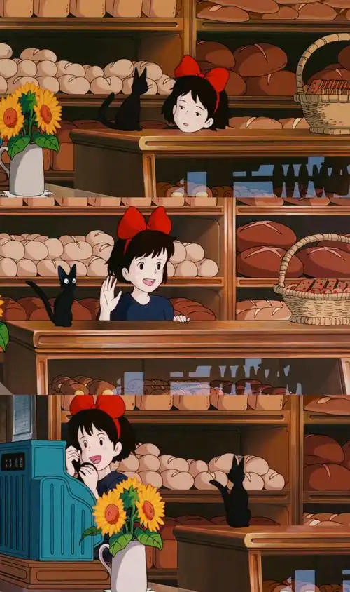 魔女宅急便的一些壁纸调了一下色很好看了67