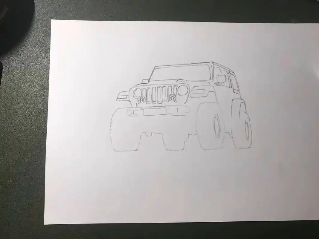 手绘牧马人 - 抖音